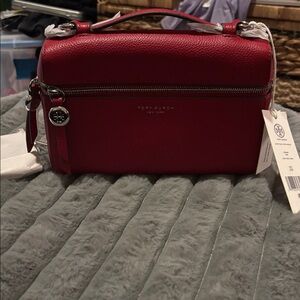 Tory Burch Cherry Red Crossbody Bag